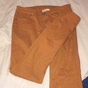 Burnt orange jeans